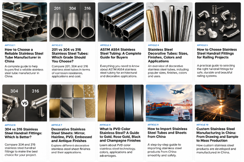 Dernière affaire concernant How to Choose a Reliable Stainless Steel Tube Manufacturer in China