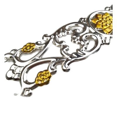 Qualité  Customizable Stainless Steel Decorative Scrolls & Floral Ornaments with Polished Silver Finish for Architectural Metalwork usine