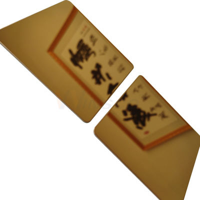 Or titanique 8k de solides solubles 201 aucune feuille d'acier inoxydable de finition de 8 miroirs