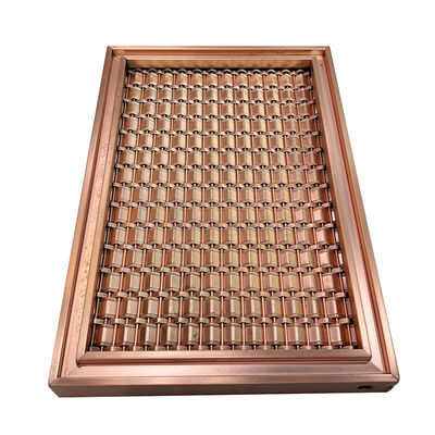 Spécifications adaptées aux besoins du client AISI 201 maille de 304 316 Rose Gold Stainless Steel Grid