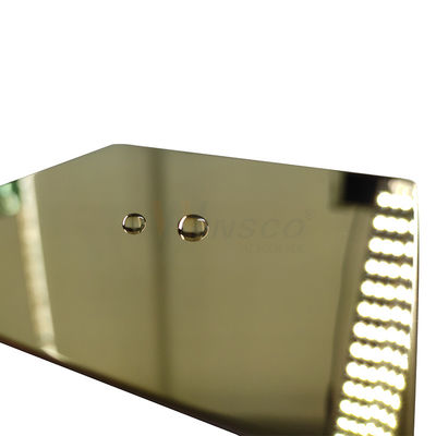 TP 201 feuille en laiton d'acier inoxydable de miroir d'or du Zr 304 316 ornementale