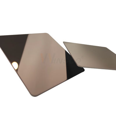Couleur en bronze du miroir 316l de feuille superbe antique d'acier inoxydable avec solides solubles 201 catégorie 304 316