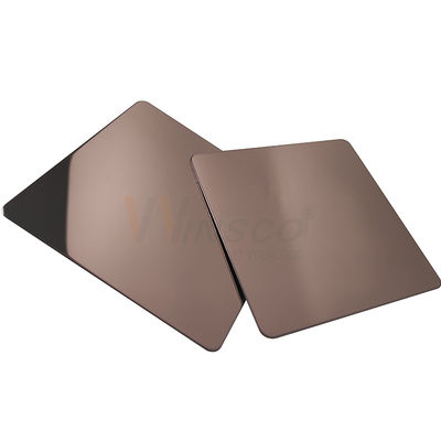 Le miroir a fini Brown pour colorer AISI 201 feuillard de l'acier inoxydable 304 316