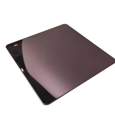 AISI Rose Gold 5x10 a laminé à froid 201 la tôle inoxydable de miroir de la plaque d'acier 8k