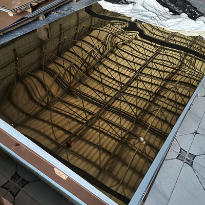 Le miroir titanique d'acier inoxydable de l'or 304 finissent 1219mm pour la décoration