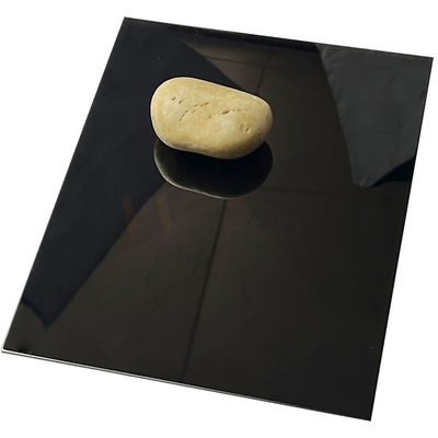 catégorie titanique de la couleur 304 de miroir de 1500mm d'acier inoxydable du noir superbe PVD de feuille