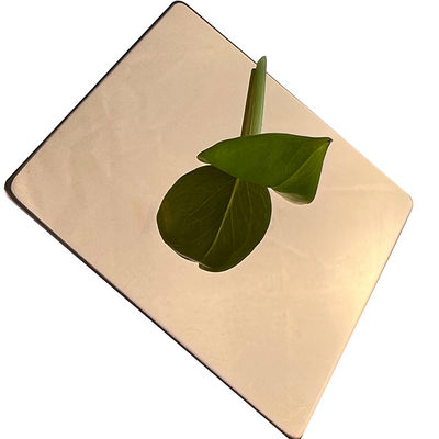 Tôle superbe du miroir AISI 304 304L Rose Gold Decorative Stainless Steel