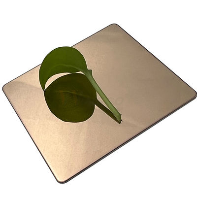 Tôle superbe du miroir AISI 304 304L Rose Gold Decorative Stainless Steel