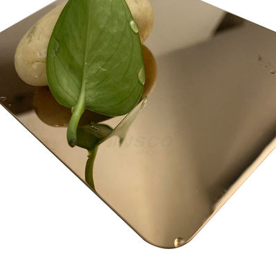 Tôle superbe du miroir AISI 304 304L Rose Gold Decorative Stainless Steel