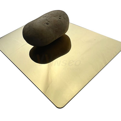 revêtement superbe d'or de titane de la feuille 316 d'acier inoxydable de miroir de 1250mm