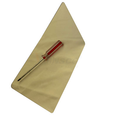revêtement superbe d'or de titane de la feuille 316 d'acier inoxydable de miroir de 1250mm