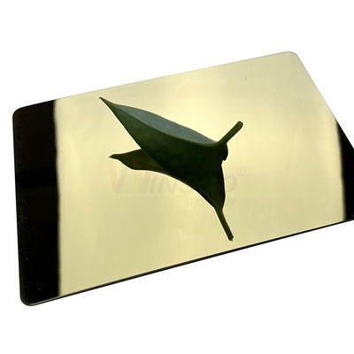 revêtement superbe d'or de titane de la feuille 316 d'acier inoxydable de miroir de 1250mm