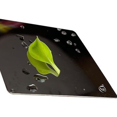 feuille superbe titanique noire d'acier inoxydable du miroir 8K 316 316L de 1219mm pour la décoration d'hôtel