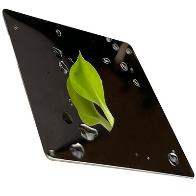 feuille superbe titanique noire d'acier inoxydable du miroir 8K 316 316L de 1219mm pour la décoration d'hôtel