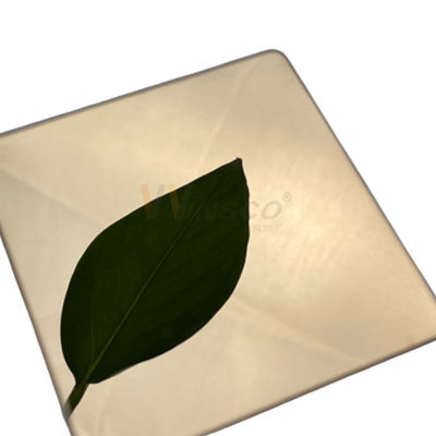 Feuille superbe durable d'acier inoxydable de miroir de solides solubles 316 laminée à froid avec Rose Gold Coating