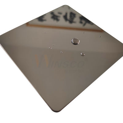 Couleur superbe en bronze solides solubles 201 de la feuille PVD d'acier inoxydable de miroir 304 316