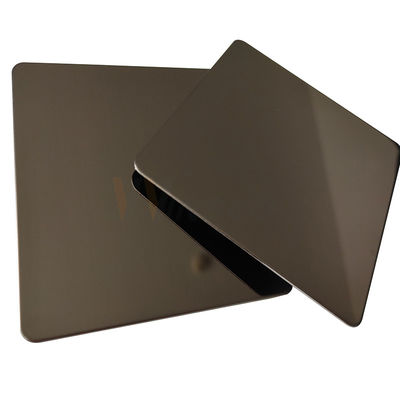 Couleur superbe en bronze solides solubles 201 de la feuille PVD d'acier inoxydable de miroir 304 316