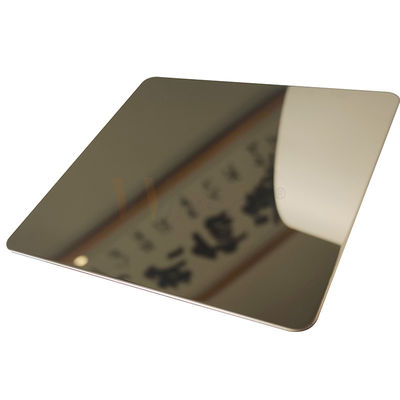 AISI 201 304 316 Champagne Gold Stainless Steel Sheet avec la finition superbe de miroir
