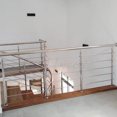 Décoration d'intérieur 201 escalier de l'acier inoxydable 304 316 clôturant des escaliers d'Inox