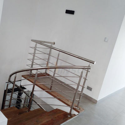Catégorie de haute qualité 201 balustrade d'escalier d'Inox de balustrade d'escalier de l'acier inoxydable 304 316