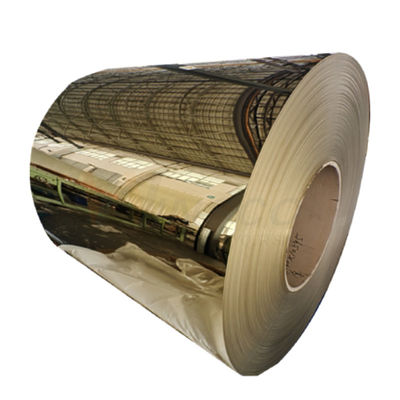 Finition de surface titanique laminée à froid par soudure de miroir de couleur d'or de bobine d'acier inoxydable