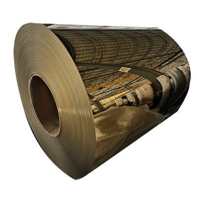 Finition de surface titanique laminée à froid par soudure de miroir de couleur d'or de bobine d'acier inoxydable