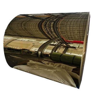 Finition de surface titanique laminée à froid par soudure de miroir de couleur d'or de bobine d'acier inoxydable