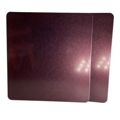 la feuille décorative de l'acier inoxydable 4x10 a laminé à froid Rose Gold Vibration