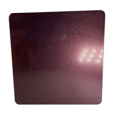 la feuille décorative de l'acier inoxydable 4x10 a laminé à froid Rose Gold Vibration
