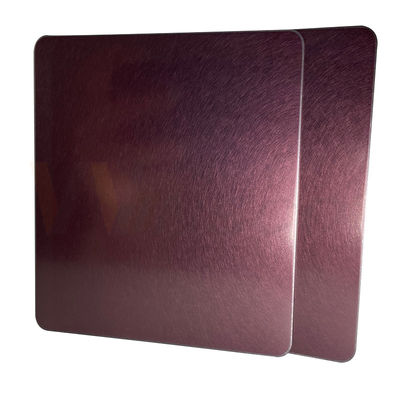 la feuille décorative de l'acier inoxydable 4x10 a laminé à froid Rose Gold Vibration
