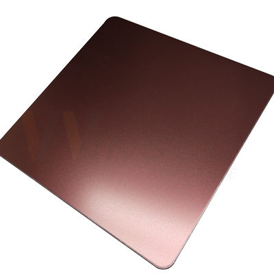 la perle décorative de feuille d'acier inoxydable de 1250mm a soufflé Rose Gold Grade finie 201 304 316