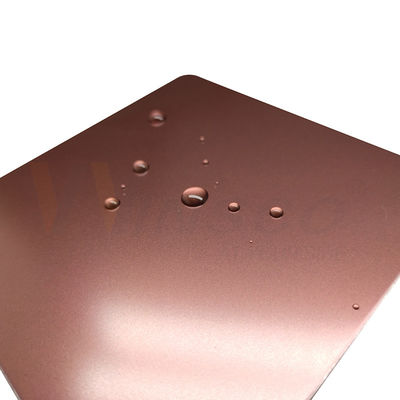 la perle décorative de feuille d'acier inoxydable de 1250mm a soufflé Rose Gold Grade finie 201 304 316