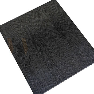 le produit chimique titanique noir de peau d'arbre de manière froide de 1000-1500mm a gravé à l'eau-forte les panneaux décoratifs d'acier inoxydable