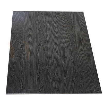 le produit chimique titanique noir de peau d'arbre de manière froide de 1000-1500mm a gravé à l'eau-forte les panneaux décoratifs d'acier inoxydable