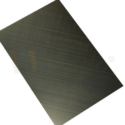 Le délié de croix de contrôle de qualité a fini les feuilles décoratives vertes du bronze 0.3mm solides solubles