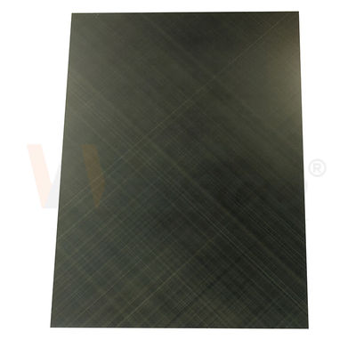 Le délié de croix de contrôle de qualité a fini les feuilles décoratives vertes du bronze 0.3mm solides solubles