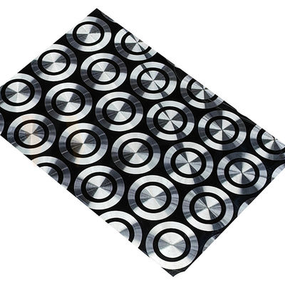 la feuille décorative de l'acier inoxydable 201 304 316 a laminé à froid le polonais titanique noir du laser 3D