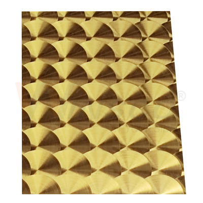 Laser titanique solides solubles 201 de l'or 3D de délié de CD plaque d'acier 304 316 inoxydable décorative