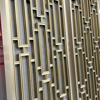 Séparation d'or décorative de pièce d'acier inoxydable de revêtement pour le salon