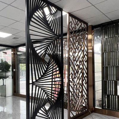 Séparation à extrémité élevé d'Art Stainless Steel Divider Screen de mur pour la conception de chambre à coucher