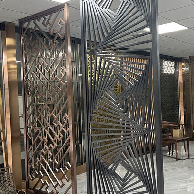 Séparation à extrémité élevé d'Art Stainless Steel Divider Screen de mur pour la conception de chambre à coucher