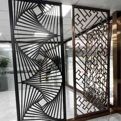 Séparation à extrémité élevé d'Art Stainless Steel Divider Screen de mur pour la conception de chambre à coucher
