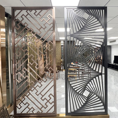 Séparation à extrémité élevé d'Art Stainless Steel Divider Screen de mur pour la conception de chambre à coucher
