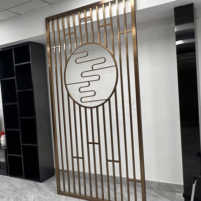 Le laser décoratif de séparation d'écran d'acier inoxydable de 1250mm a coupé le diviseur de pièce en métal de restaurant d'hôtel