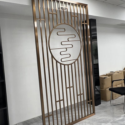 Le laser décoratif de séparation d'écran d'acier inoxydable de 1250mm a coupé le diviseur de pièce en métal de restaurant d'hôtel