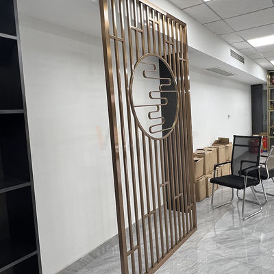 Le laser décoratif de séparation d'écran d'acier inoxydable de 1250mm a coupé le diviseur de pièce en métal de restaurant d'hôtel