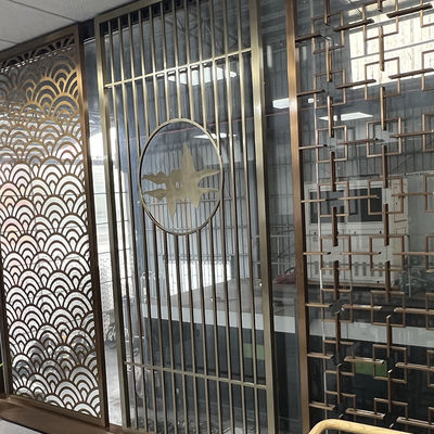 Diviseur fait sur commande de mur en métal d'acier inoxydable de séparation architecturale d'écran