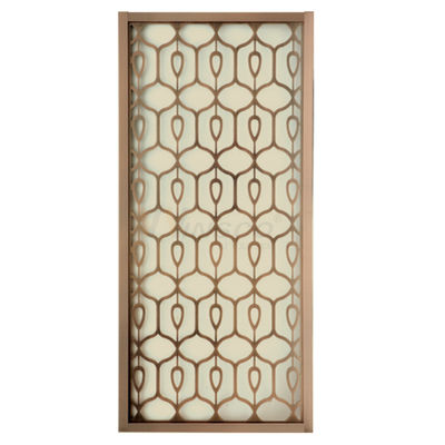 diviseur intérieur de salon de séparation d'écran d'acier inoxydable de 1219mm pour la décoration de luxe de villa