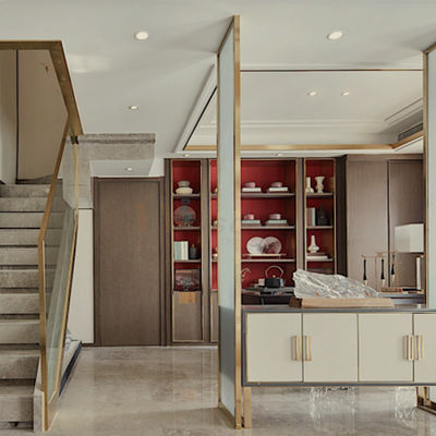 diviseur intérieur de salon de séparation d'écran d'acier inoxydable de 1219mm pour la décoration de luxe de villa