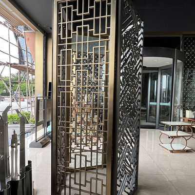 Diviseur de mur d'acier inoxydable de conception de séparation de lobby d'hôtel